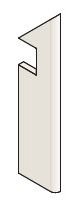 Плинтус Axi White Pine Battiscopa Sag. DX (ANMA) 