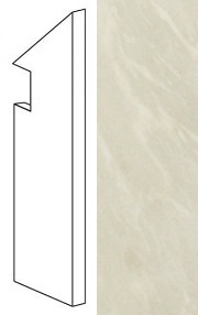 MARVEL Imperial White Battiscopa Sag.dx (AFBY) 7,2x30 Керамогранит