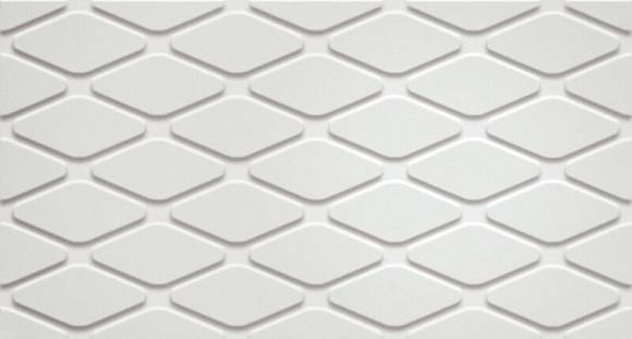 Плитка 3D White Rhombus Matt (600010002253) 