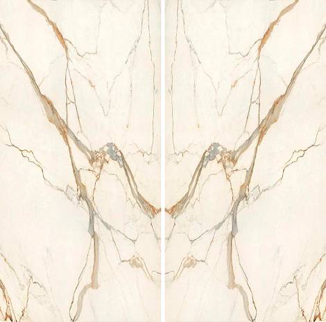 Керамогранит Calacatta Imperiale Bookmatch Silk 160x320