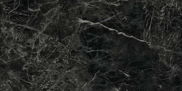 Керамогранит Marvel Noir St.Laurent 75x150 Lapp. (A7F9)  