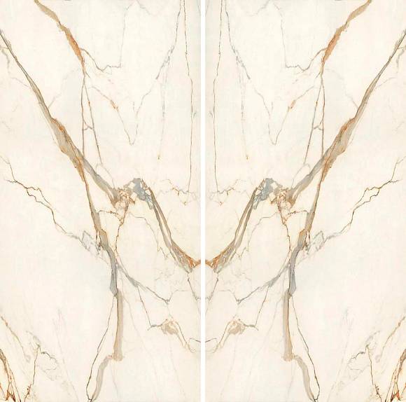 Керамогранит Calacatta Imperiale Bookmatch Silk 160x320