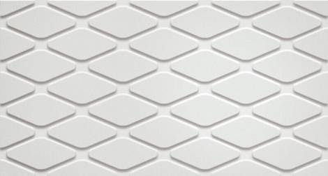 3D White Rhombus Matt (600010002253) Керамическая плитка