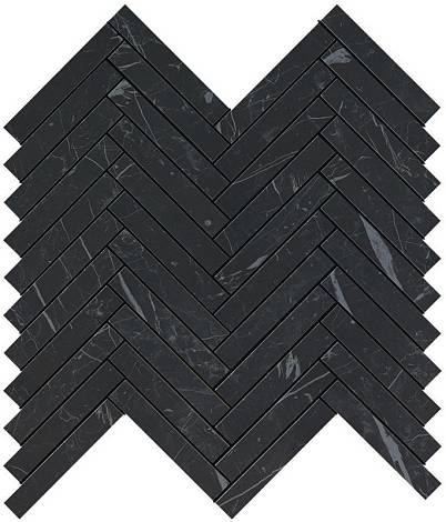 Мозаика Marvel Nero Marquina Herringbone Wall (9SHN) 