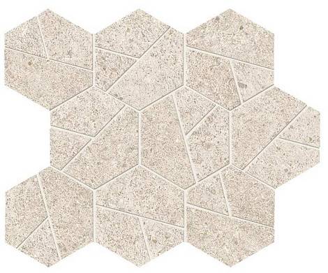 BOOST STONE White Mosaico Hex (A67I) Керамогранит XL