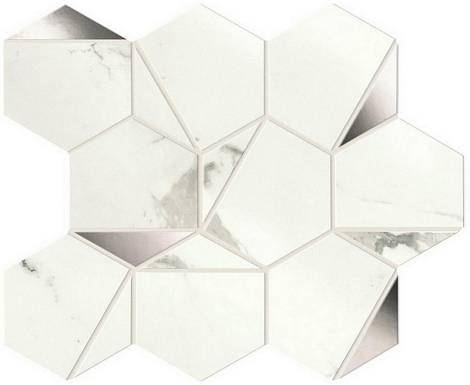 Мозаика Marvel Statuario Supremo Platino Hex Shiny (A4WV)