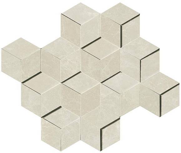 Мозаика Marvel Imperial White Mosaico 3D (AEPI) 30,5x26,4