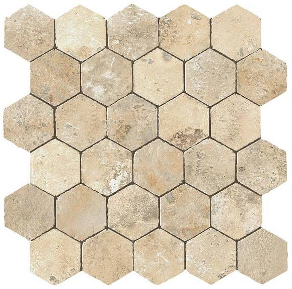Aix Blanc Honeycomb Tumbled (A0UA) Керамогранит
