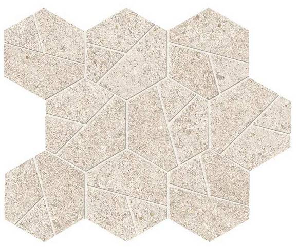 BOOST STONE White Mosaico Hex (A67I) Керамогранит XL
