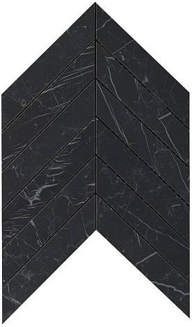 Мозаика Marvel Nero Marquina Chevron Wall (9SCN) 