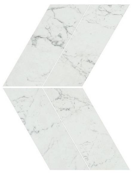 Мозаика Marvel Carrara Pure Chevron Lappato (AS1V)